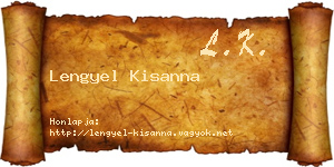 Lengyel Kisanna névjegykártya
